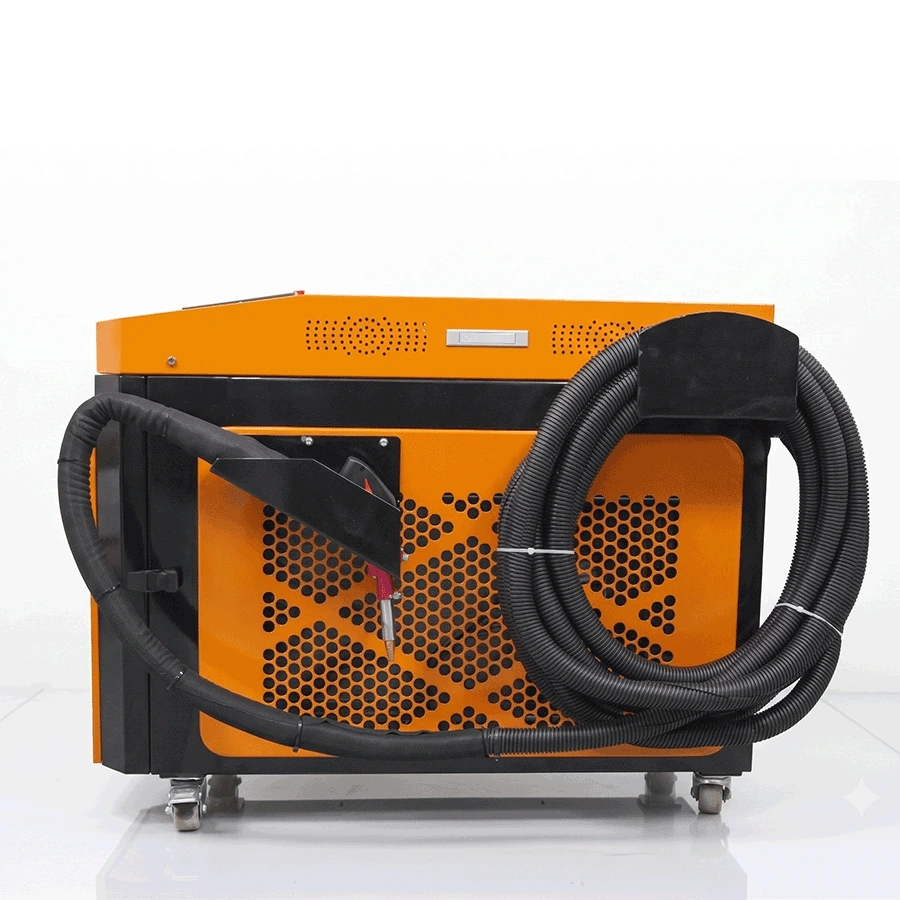 2 kW fiber lazer kaynak makinesi LW-2000 - 2000W su soğutmalı el tipi wobble torç ve otomatik tel besleme – görsel 2