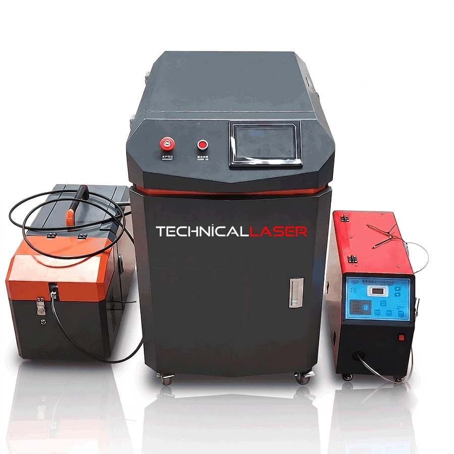 3 kW fiber lazer kaynak makinesi LW-3000 3000W su soğutmalı el tipi wobble torç ve otomatik tel besleme – görsel 2