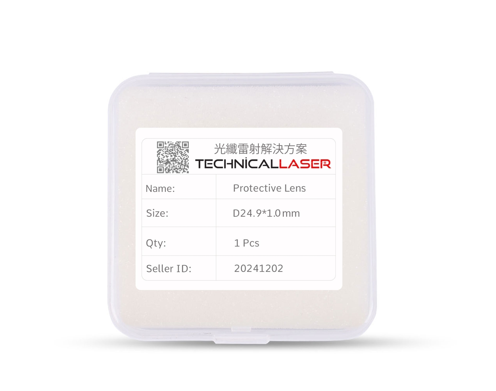 D24.9x1.0mm 6KW fiber lazer koruma camı 